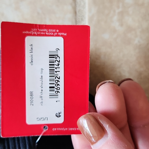 SPANX® Stretch RibOff-The-Shoulder Top - Picture 4 of 10